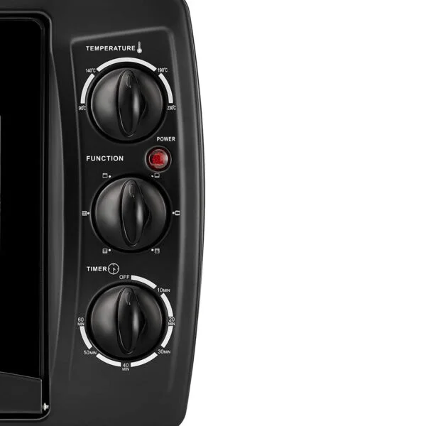 Black + decker 19l toaster oven double glass with rotisserie - image 2