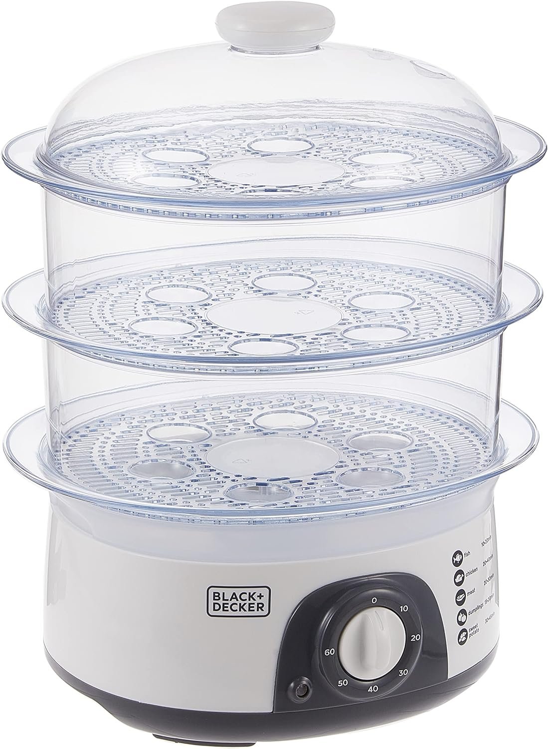 Buy Black Decker Food Steamer 3 Tier Detachable 775W 10L Best