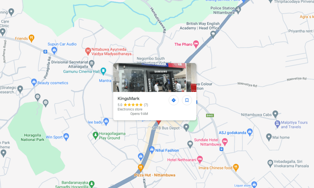 Kingsmark map