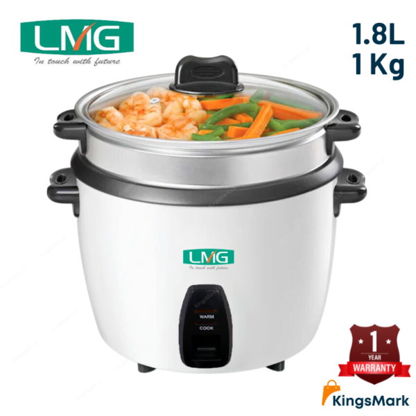 Lmg 1. 8l rice cooker 1kg - 700w