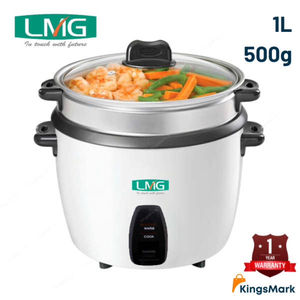 Lmg 1l rice cooker 500g - 400w