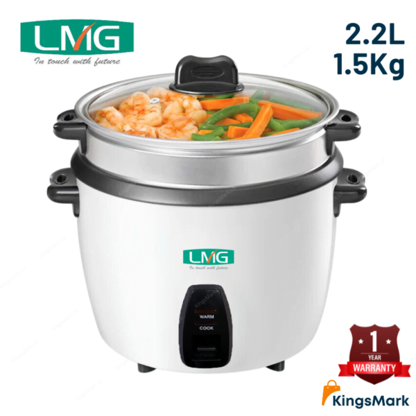 Lmg 2. 2l rice cooker 1. 5kg - 850w