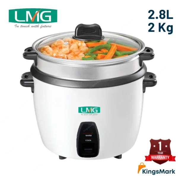 Lmg 2. 8l rice cooker 2kg - 1000w