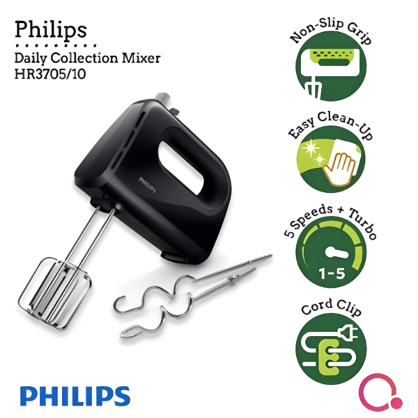 Philips lightweight hand mixer 300w 1 1