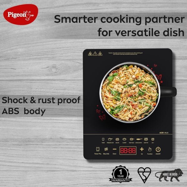 Pigeon induction cooker 1800w - acer plus touch control - image 8