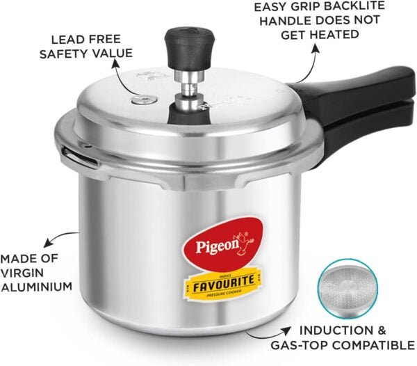 Pigeon pressure cooker 3l stainless steel 2