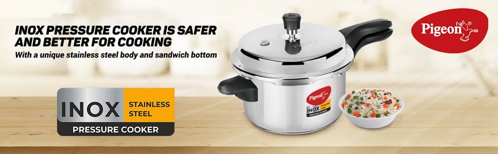 Pigeon pressure cooker 5l stainless steel