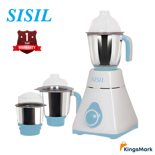 Sisil mixer grinder with 3 stainless steel jars 550w