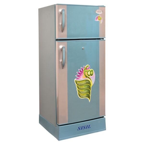 Sisil 192l double door refrigerator blue eco192wr