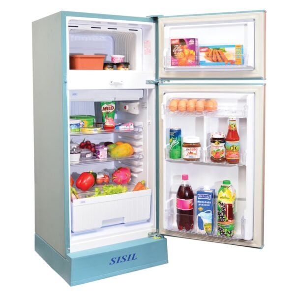 Sisil 192l double door refrigerator blue eco192wr image 2