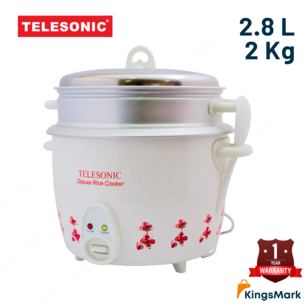 Telesonic 2. 8l rice cooker 2kg – 900w