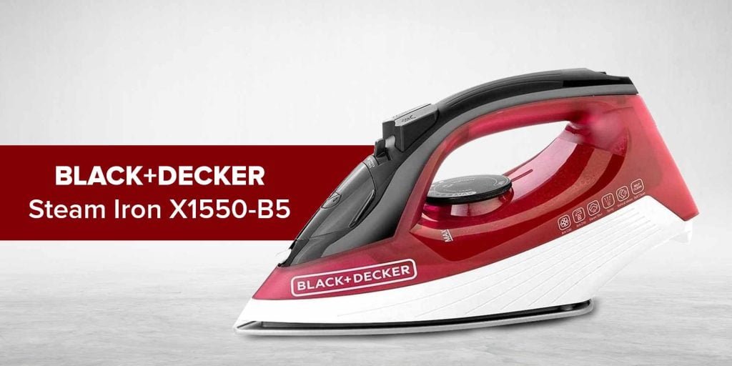 Black decker steam iron 1600w anti drip 6