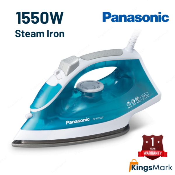 Panasonic steam iron 1550w titanium coated plate