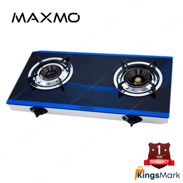 Maxmo gas cooker - glass top two burner stove