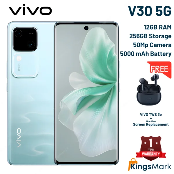 Vivo v30 5g, 12gb + 256gb, 5000 mah battery - pre order!